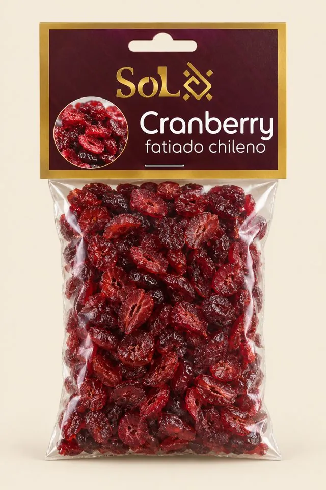 Saquinho SOL Cranberry Fatiado Chileno