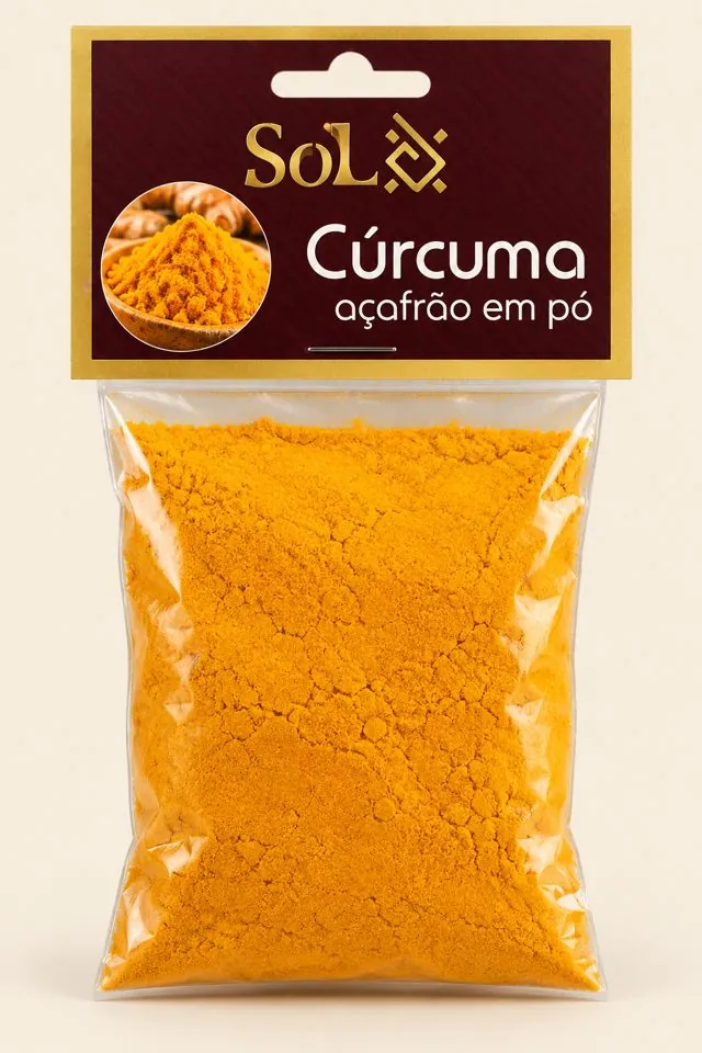 Saquinho SOL Cúrcuma Açafrão em Pó