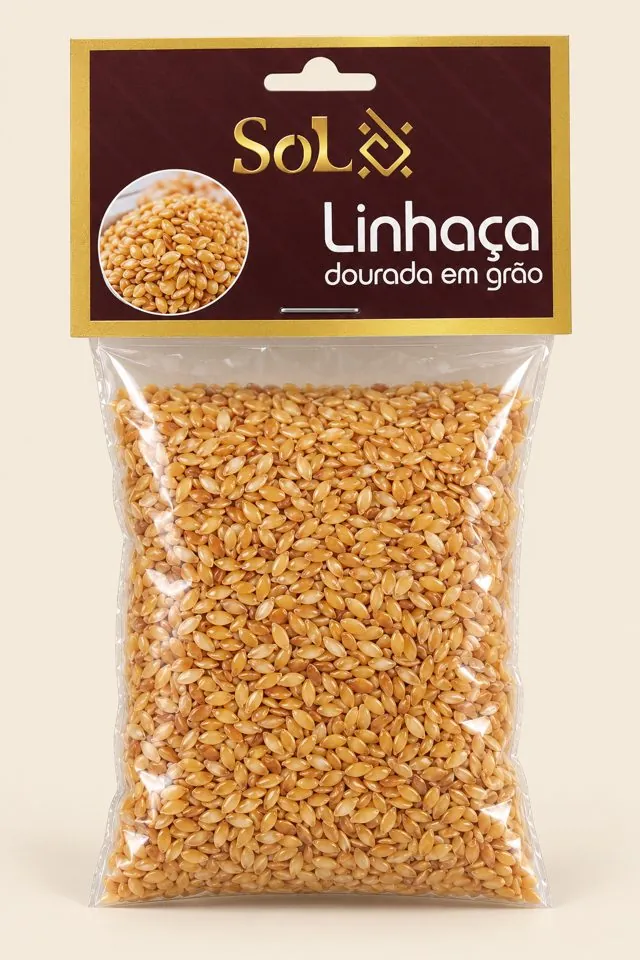 Saquinho SOL Linhaça Dourada em Grão