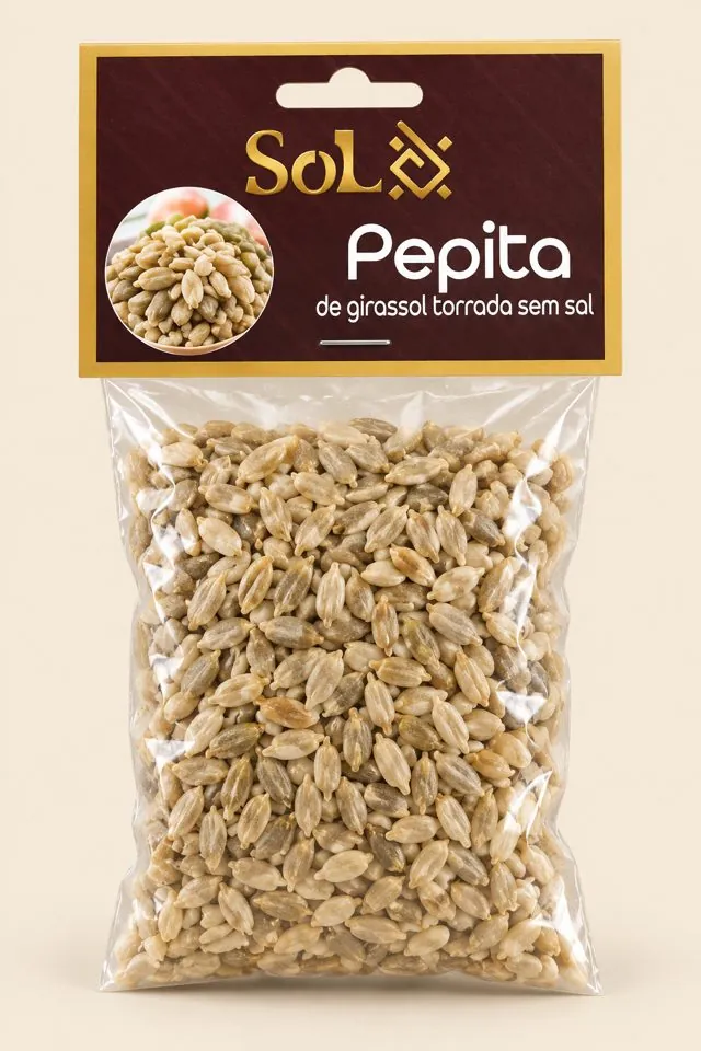 Saquinho SOL Pepita de Girassol Torrada sem Sal
