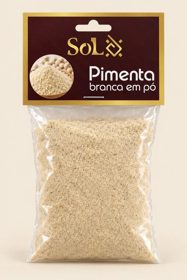Saquinho SOL Pimenta Branca em Pó